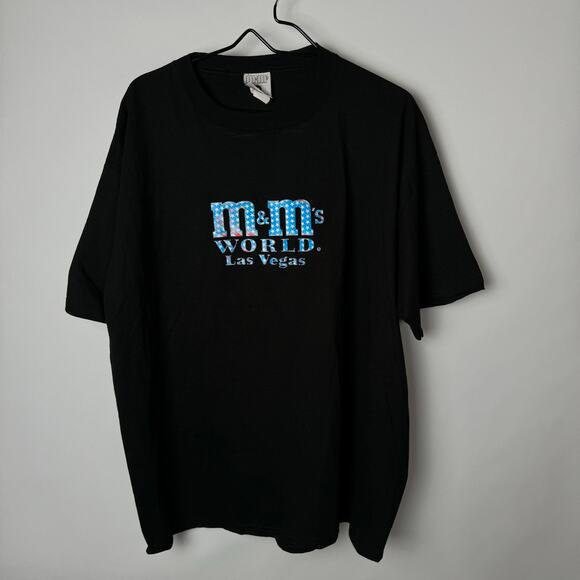 M&M'S Other - M&M's World Las Vegas Souvenir Tee‎ T-Shirt Holographic American Flag